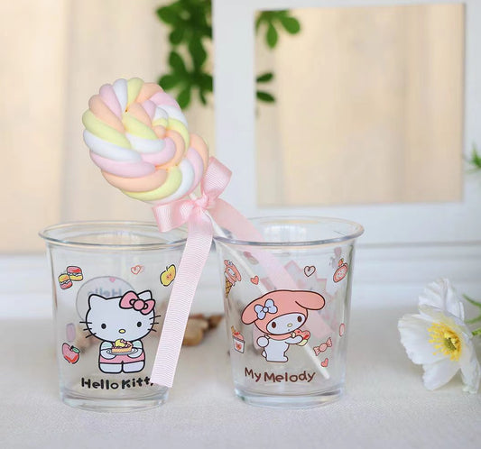 Kitty & Mymelody Glass