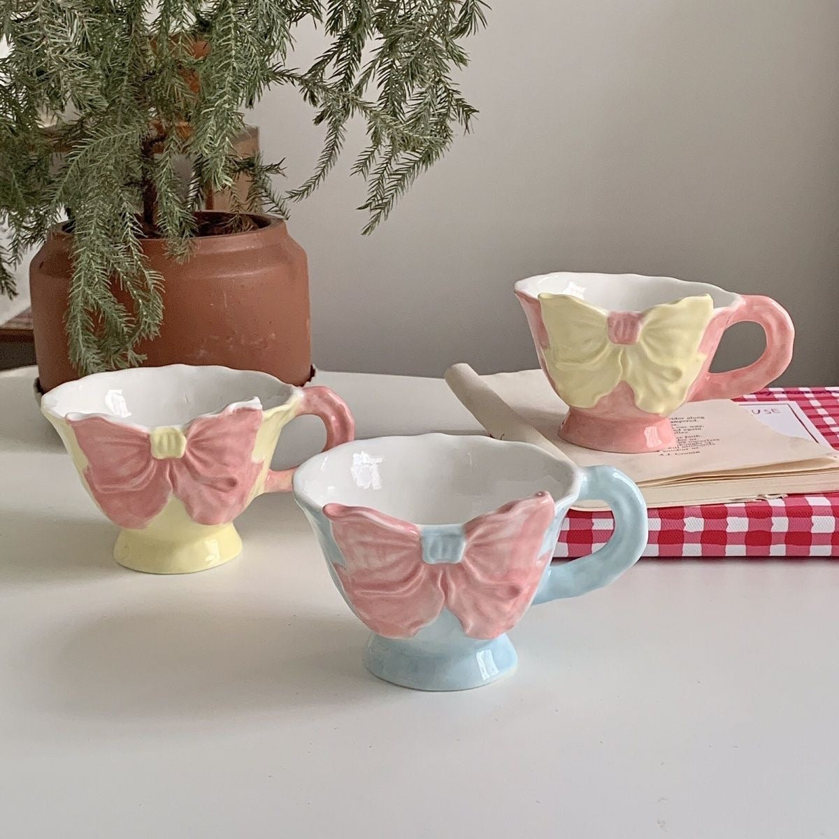 Handmade Big Bow Mug