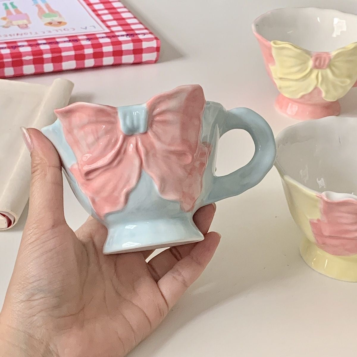 Handmade Big Bow Mug